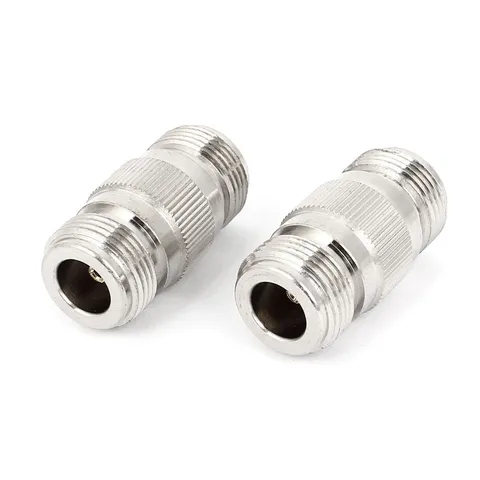 2 Pcs 16mm Type N Female to Female RF Coaxial Connector Coupler Adapter