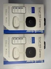TWO Brookstone BR-CM-WF-005-WT 2MP Smart Wi-Fi Camera Motion And Sound Detection