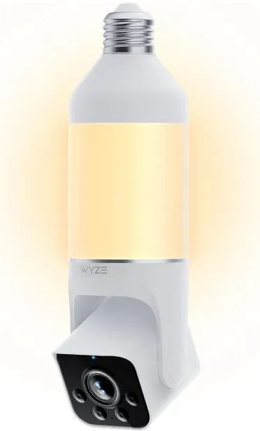 WYZE Bulb Cam Security Camera 2K HD Outdoor Light Bulb Camera Color Night Vision