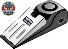 Door Stop Alarm with 120 Db Siren – Portable Travel Door Stopper Alarm Wedge for