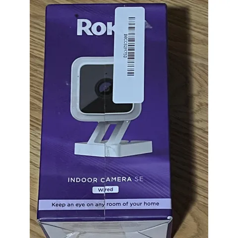 Roku Indoor Camera SE Wired Home Security Camera 1080p HD Motion Detection