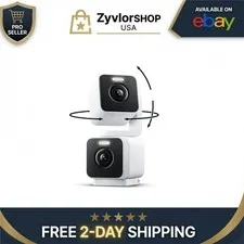 WYZE Duo Cam Pan Indoor/Outdoor 2K Smart Security Camera - Alexa & Google