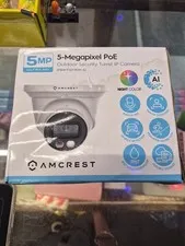 Amcrest 5mp Ultra HD Outdoor Security Turret IP Camera. SEALED FREE SHIPPING