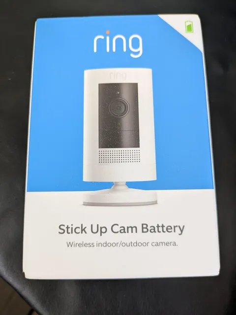 Ring Stick Up Camera Battery HD Security Indoor Outdoor 3rd Gen White NEW