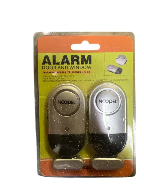 Magnetic Sensor Triggered Door & Window Wireless Alarm Battery 120dB Alarm 2pk