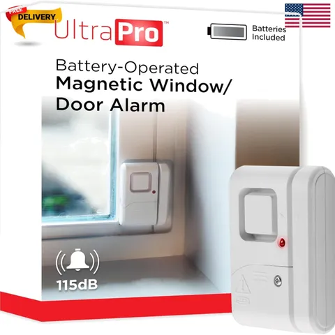 Personal Security Window and Door Alarm, 1 Pack, Wireless Chime | DIY Protect...
