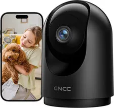 2K Indoor Security Camera with Motion Detection, 2.4G Wifi, 1Pack | Motion Detec
