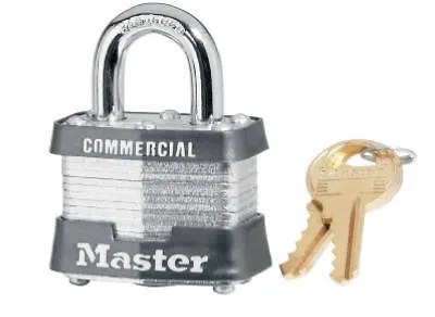 Master Lock Company 3KA 3217 #3 1-9/16 in Steel Padlock Keyed Keyway 3217