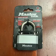 Master Lock Elite Keyed Steel Padlock Maximum Security 2 Keys 72WT09