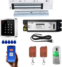 Access Control System Kit with IP68 Waterproof Metal Touch Keypad, 600LB Magneti