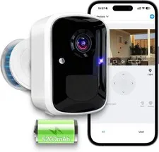 Camara De Seguridad Solar HD Wifi Inalambrica Con Vision Nocturna Para Exterior