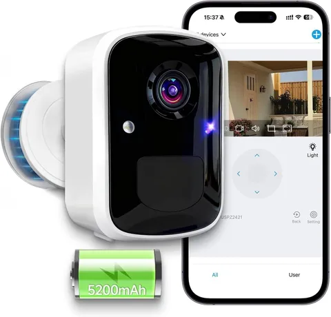 Camara De Seguridad Solar HD Wifi Inalambrica Con Vision Nocturna Para Exterior