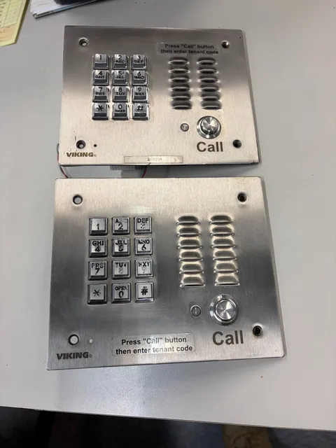 VIKING K-1700-3 Hands free Door Entry Call  w/ Key Pad - Stainless Steel. Used