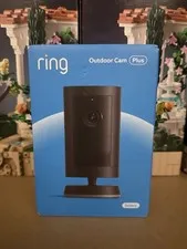 Ring Outdoor Cam Plus Battery 2K HD Smart Security Camera Black