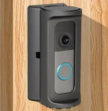 Adjustable Doorbell Mount Bracket Wired Battery Doorbell Siding Mount Black