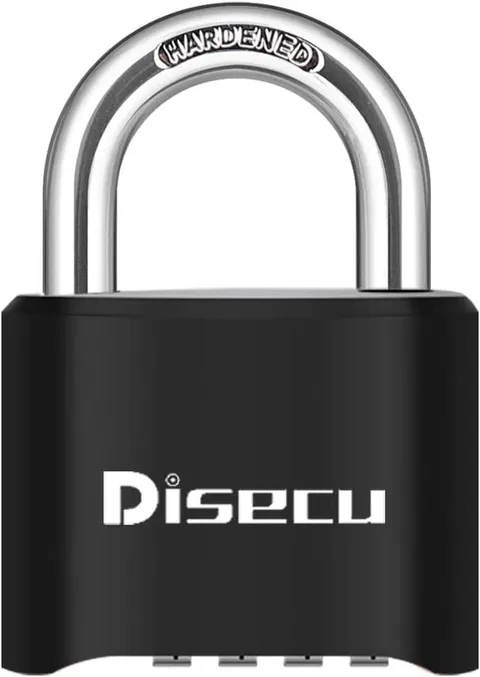 1 Pack  Heavy Duty 4 Digit Combination Lock, Outdoor Waterproof Padlock for Scho