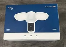 Ring Floodlight Cam Pro Wired 2nd Gen Retinal 4K White NEW