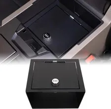 Center Console Armrest Safe Lock Box for Hummer EV 2022-2026 Black