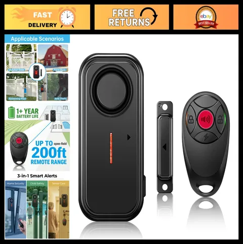 Upgraded Window & Door Alarm with Remote - Child Safety Pool Alarm System