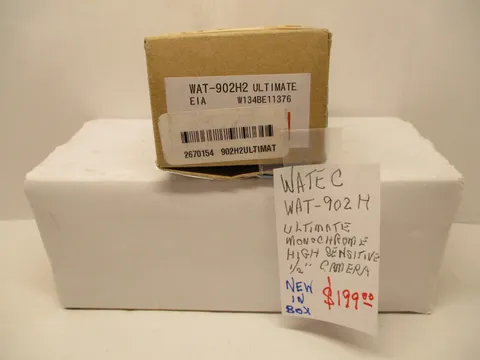 WATEC WAT 902H, 1/2" MULTI-FUNCTION HIGH SENSITIVE MONOCHROME CAMERA, OPEN BOX