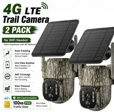 4G LTE Cellular Security Camera with 2.5K Live Streaming for Hunting Trail Game