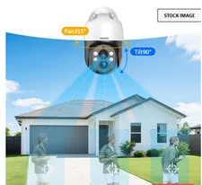 4K PT PoE Outdoor Wired Security Camera System Home Wired Cameras Video Surveill