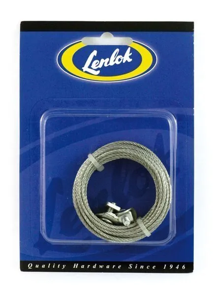 LENLOK 1301 Garage T Handle Replacement Cable Kit-Roller Door, Tiltadoor, Shed.