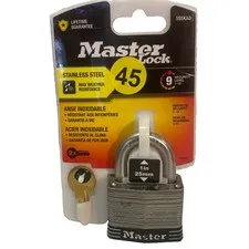 Master Lock 5SSKAD Stainless Steel Outdoor Padlock with Key, 1 Pack