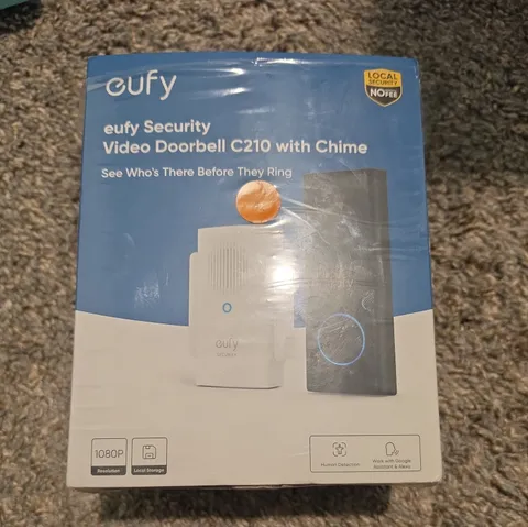 ¥ Eufy Security Video Doorbell C210 with Chime- NEW/OPEN BOX