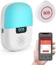 WiFi Caregiver Pager System with Alert Button That Calls Cell Phone - Wireles...