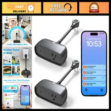 WiFi Power Failure Alarm with App Alerts, 110dB Freezer & Sump Pump Alarm, 2 Pac