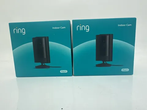 Lot of 2 Ring Indoor Cam (2nd Generation) Smart Plug in Security: Wifi: Black