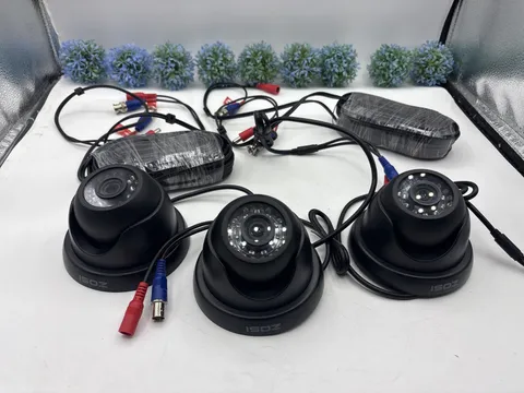 3 Zosi ZM4182B 12V 2MP 1080p HD-TVI Home Security Surveillance Cameras, Black