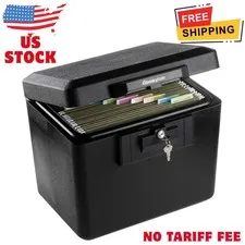 0.6 Cu Ft Security Fire File Safe With Key Lock, 1170
