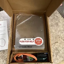 Code Blue LS1000 Audio Intercom Metallics Push for Help Button + Cables