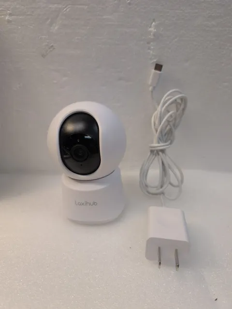 🎸 Laxihub P2T Indoor Smart Pan-Tilt WiFi Home Security Camera White USB-C