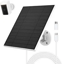 5W Solar Panel Compatible with Wyze Battery Cam Pro, Cam Outdoor V1, Cam Outdoor