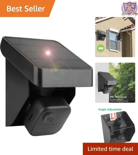 Weatherproof Solar Panel Charger for Blink Outdoor 4/XT2/XT3 Cameras - 3300mAh