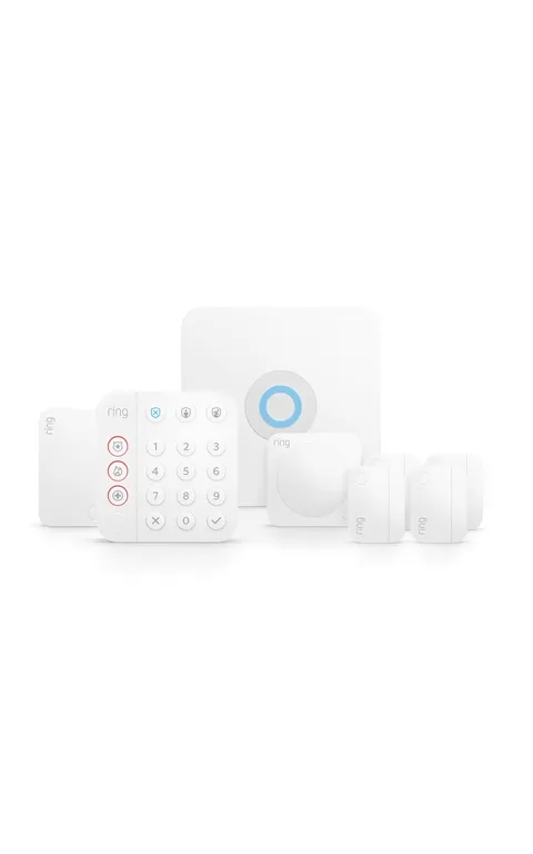 Ring Alarm 8-Piece Kit (newest model), Home or business 8 Piece Kit, WHITE