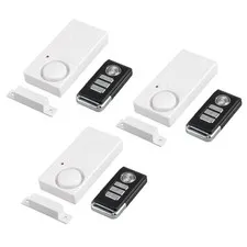 3x Wireless Anti-Theft Remote Control Door Window Security Alarm Magnetic Sensor