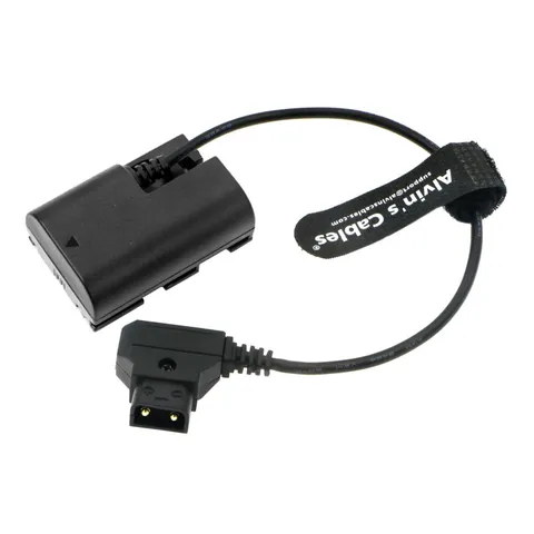 Alvin’s Cables LP-E6NH Dummy Battery to D-Tap Power Cable for Canon-R5C Camer...