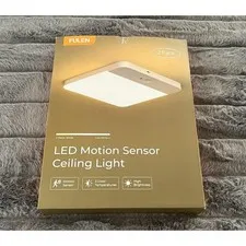 FULEN Motion Sensor Ceiling Light Fixture, Cordless Closet 2 Pack, White