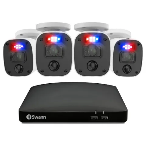 Swann 8-4680 8 Channel DVR 2TB 4 x 1080MQB Audio Cam CCTV Enforcer Kit 846804MQB