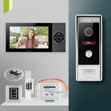 HOMSECUR 7" 4 Wire HD Video Doorphone Intercom Door Bell IR Camera Night Vision