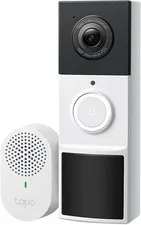 Tapo 2K Wireless Smart Video Doorbell with Chime, 160° View, 2-Way Audio, D210