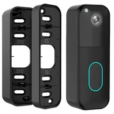 No-Drill Blink Doorbell Mount, Corner Kit for Blink Doorbell Camera, Black
