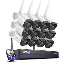 ANNKE Wireless 16CH NVR 4K Security Camera System 8MP Two Way Audio AI Detection