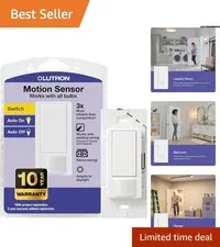 Occupancy and Vacancy Maestro Sensor Light Switch - Ideal for Bathrooms & More