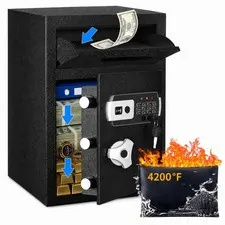 2.8 CUB Drop Safe for Business, Electronic Safe Box with Digital Combination ...