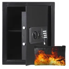 Electronic Security Safe Box with Override Keys LED Light for Home Office Hotel